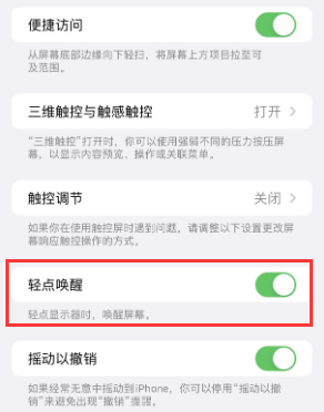 东郊镇苹果授权维修站分享iPhone轻点无法唤醒怎么办