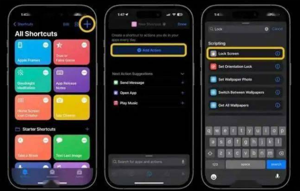 东郊镇苹果14锁屏维修店分享iPhone14升级iOS16.4后如何创建锁屏快捷方式 