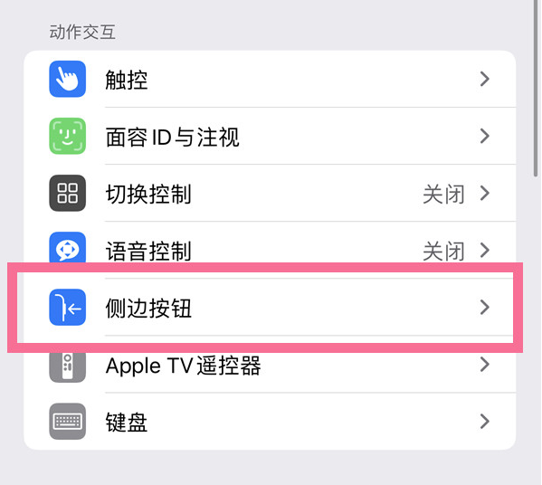 东郊镇苹果14维修店分享iPhone14 Plus侧键双击下载功能关闭方法 