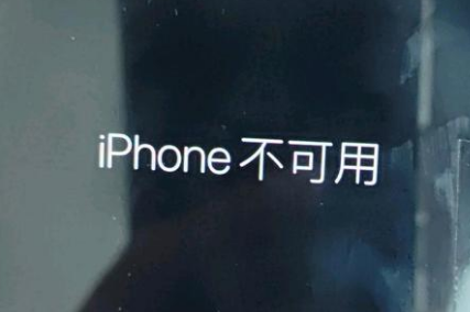 东郊镇苹果服务网点分享锁屏界面显示“iPhone 不可用”如何解决 